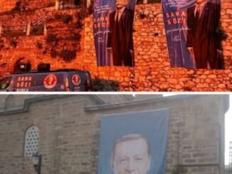 SURLARDA KEMAL KILIÇDAROĞLU VE KAYHAN AHMET DAi CAMiiNDE RECEP TAYYiF ERDOĞAN POSTERi