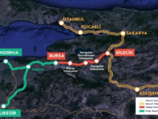 BURSA OSMANELi VE BURSA BANDIRMA HIZLI TREN HATLARI