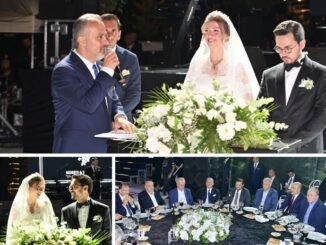 ALİNUR AKTAŞ OĞLU SAFA KİMİ AKTAŞ VE GELİNİ BEDRİYE TAÇ NİKAHINI KIYDI