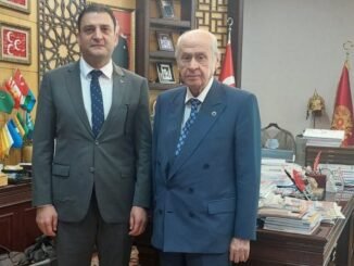 MHP GENEL BAŞKANI DEVLET BAHÇELi VE MHP iL BAŞKANI MUHAMMET TEKiN