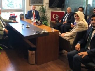 TBMM IRAK DOSTLUK GRUBU BAŞKANI MÜFiT AYDIN VE IRAKLI BAKAN AYDIN MARUF iLE HEYETi