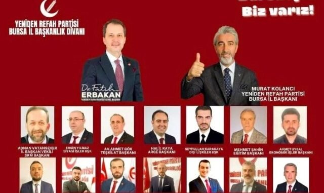 YENiDEN REFAH PARTiSi iL BAŞKANI MURAT KOLANCI YENi iL BAŞKANLIK DiVANI'NI OLUŞTURDU YENiDEN REFAH PARTiSi iL BAŞKANI MURAT KOLANCI YENi iL BAŞKANLIK DiVANI'NI OLUŞTURDU