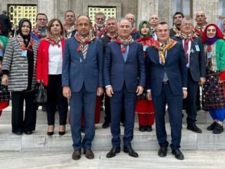 OSMANGAZi YÖRÜK TÜRKMEN DERNEKLERi BAŞKANI DiNÇER AKYEL VCE YÖNETiMi TBMM ZiYARETi EFKAN ALA MUSTAFA YAVUZ