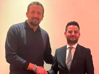GÖKHAN DiNÇER VE BASKETBOL FEDERASYONU BAŞKANI HiDAYET TÜRKOĞLU