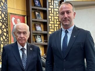 MHP GENEL BAŞKANI DEVLET BAHÇELi VE MHP MUSTAFAKEMALPAŞA ADAYI AHMET BEYGiRCi