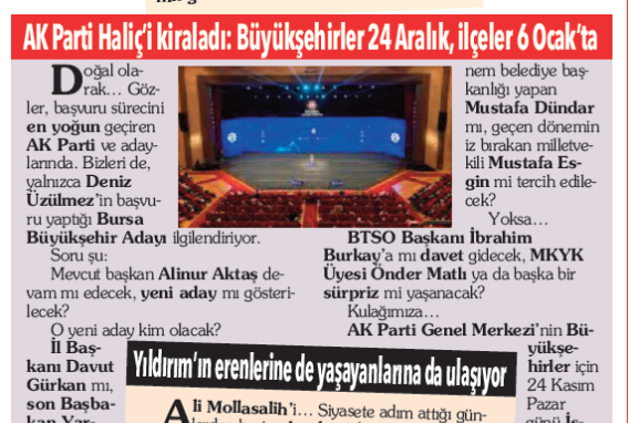 AK PARTİ ADAY AÇIKLAMA SÜRECİ AK PARTİ ADAY AÇIKLAMA SÜRECİ