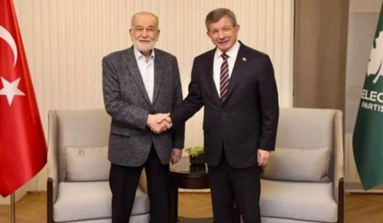 YAZI İÇİN SAADET PARTİSİ GENEL BAŞKANI TEMEL KARAMOLLAOĞLU VE GELECEK PARTİSİ GENEL BAŞKANI AHMET DAVUTOĞLU YAZI İÇİN SAADET PARTİSİ GENEL BAŞKANI TEMEL KARAMOLLAOĞLU VE GELECEK PARTİSİ GENEL BAŞKANI AHMET DAVUTOĞLU