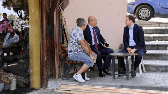 6 VALi MAHMUT DEMiRTAŞ VE AK PARTi BURSA MiLLETVEKiLi AHMET KILIÇ TOPHANE'DE ESNAF SOHBETi