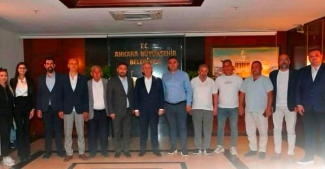 3 ANKARA BÜYÜKŞEHiR BELEDiYE BAŞKANI MANSUR YAVAŞ, TARIM A.Ş. GENEL MÜDÜRÜ SEDAT AKAR, TARIM A.Ş. YÖNETiM KURULU BAŞKANI MEHMET AYDIN SALDIZ VE YÖNETiM KURULU