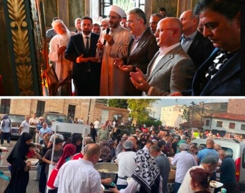 3 EMİR SULTAN HAZRETLERİ SANDUKA ÖRTÜSÜNÜN YENİLENMESİ VE GELENEKSEL İKRAM