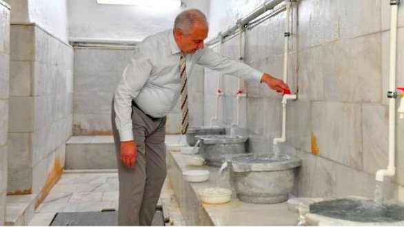 4 MUSTAFAKEMALPAŞA TÜMBÜLDEK'İN ROMALILARDAN KALAN HAMAMLARI ONARILDI