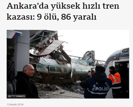 2 ARALIK 2018’DE ANKARA’DAKi TREN KAZASI SiNYALiZASYON ÇALIŞMADIĞI iÇiN OLMUŞTU 2 ARALIK 2018’DE ANKARA’DAKi TREN KAZASI SiNYALiZASYON ÇALIŞMADIĞI iÇiN OLMUŞTU
