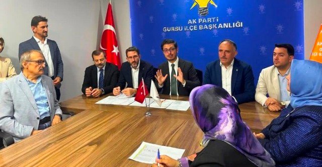 4 AK PARTi BÖLGE KOORDiNATÖRÜ FURKAN LEVENTOĞLU GÜRSU'DA TEMAYÜL YOKLAMASI YAPTI