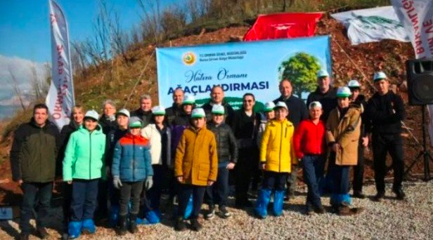 2 HAVA KİRLİLİĞİ YAŞAYAN KESTEL'E NEFES OLSUN DİYE HATIRA ORMANI