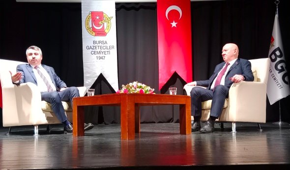 3 BAŞKANLARLA YÜZ YÜZE PROGRAMI, BGC BAŞKANI NURi KOLAYLI, YILDIRIM BELEDiYE BAŞKANI OKTAY YILMAZ