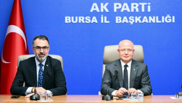1 AK PARTi iL BAŞKANI DAVUT GÜRKAN VE KESTEL BELEDiYE BAŞKANI FERHAT EROL