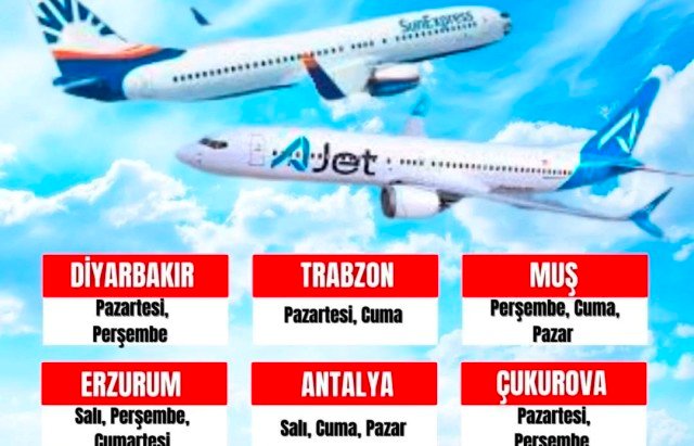 3 BURSA YENiŞEHiR HAVAALANI’NDAN UÇUYOR 3 BURSA YENiŞEHiR HAVAALANI’NDAN UÇUYOR
