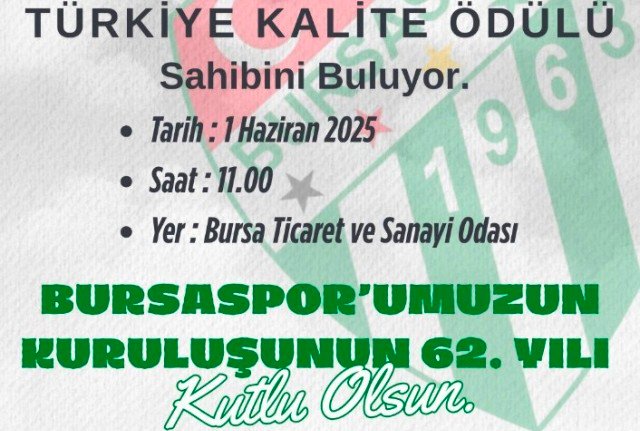 4 BURSASPOR TARAFTARINA KALBiR’DEN KALiTE ÖDÜLÜ 4 BURSASPOR TARAFTARINA KALBiR’DEN KALiTE ÖDÜLÜ