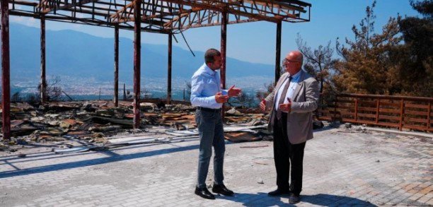 1 GÜRSU BELEDiYE BAŞKANI MUSTAFA IŞIK'LA YANAN ORMAN LIK ALANLARI GEZDiK, FACiANIN iZLERiNi GÖRDÜK