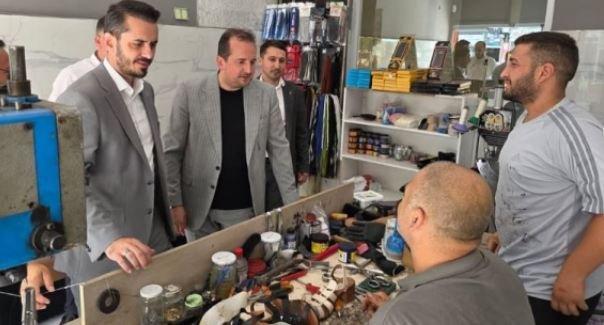 5 AK PARTi BURSA MiLLETVEKiLi REFiK ÖZEN, AK PARTi OSMANGAZi iLÇE BAŞKANI ADNAN KURTULUŞ, EMEK MAHALLESi