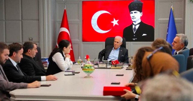 5 DAĞDER BAŞKANI DERYA KAYA BAŞAK VE YÖNETiMi BÜYÜKŞEHiR BELEDiYE BAŞKANI MUSTAFA BOZBEY ZiYARETi