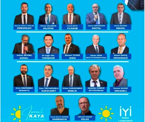 3 iYi PARTi KONGRELERiNDE SEÇiLEN iLÇE BAŞKANLARI 3 iYi PARTi KONGRELERiNDE SEÇiLEN iLÇE BAŞKANLARI